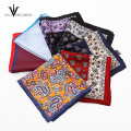 Custom Famous brand silk woven pocket square